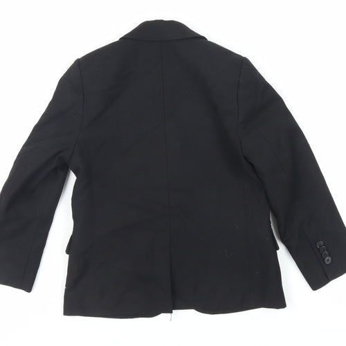 H&M Boys Black Jacket Blazer Size 5-6 Years Button