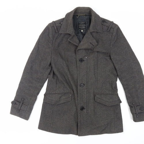 River Island Mens Grey Jacket Size S Zip