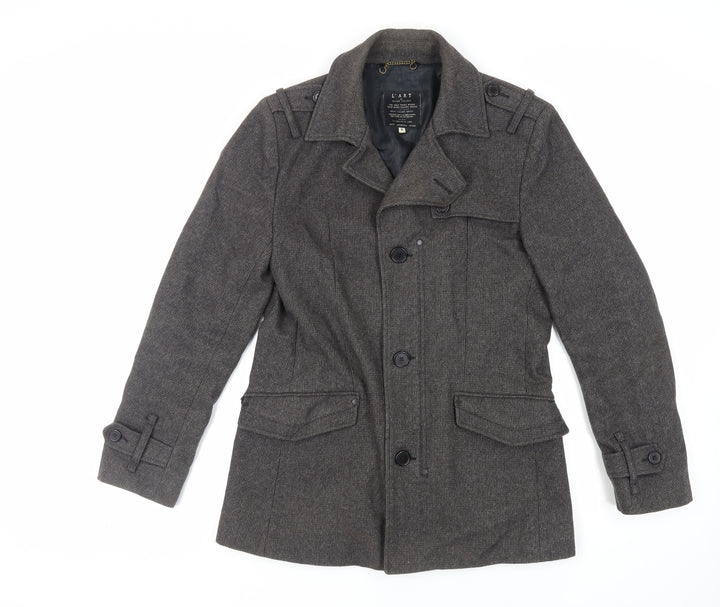 River Island Mens Grey Jacket Size S Zip