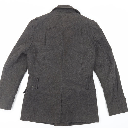River Island Mens Grey Jacket Size S Zip