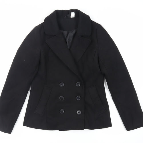 Divided by H&M Womens Black Jacket Size 8 Button