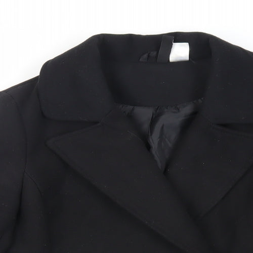 Divided by H&M Womens Black Jacket Size 8 Button
