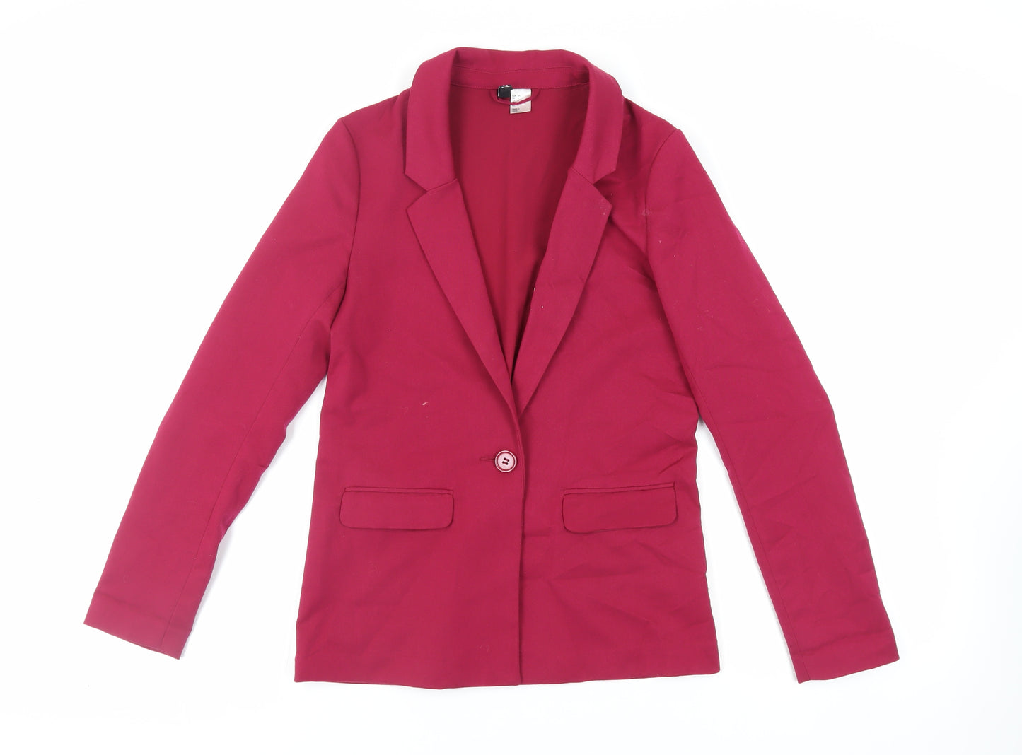 Divided by H&M Womens Pink Jacket Blazer Size 6 Button - Unlined