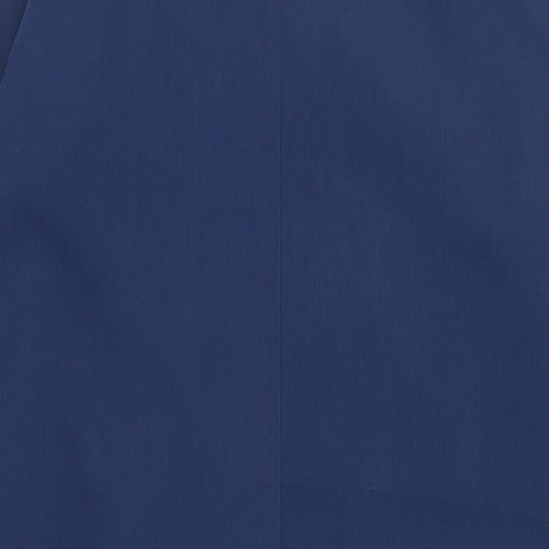 Telemac Womens Blue Overcoat Coat Size 12 Button
