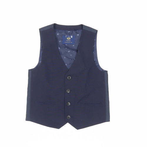 NEXT Boys Blue Jacket Waistcoat Size 5 Years Button
