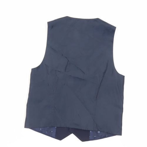 NEXT Boys Blue Jacket Waistcoat Size 5 Years Button