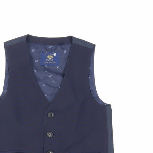 NEXT Boys Blue Jacket Waistcoat Size 5 Years Button