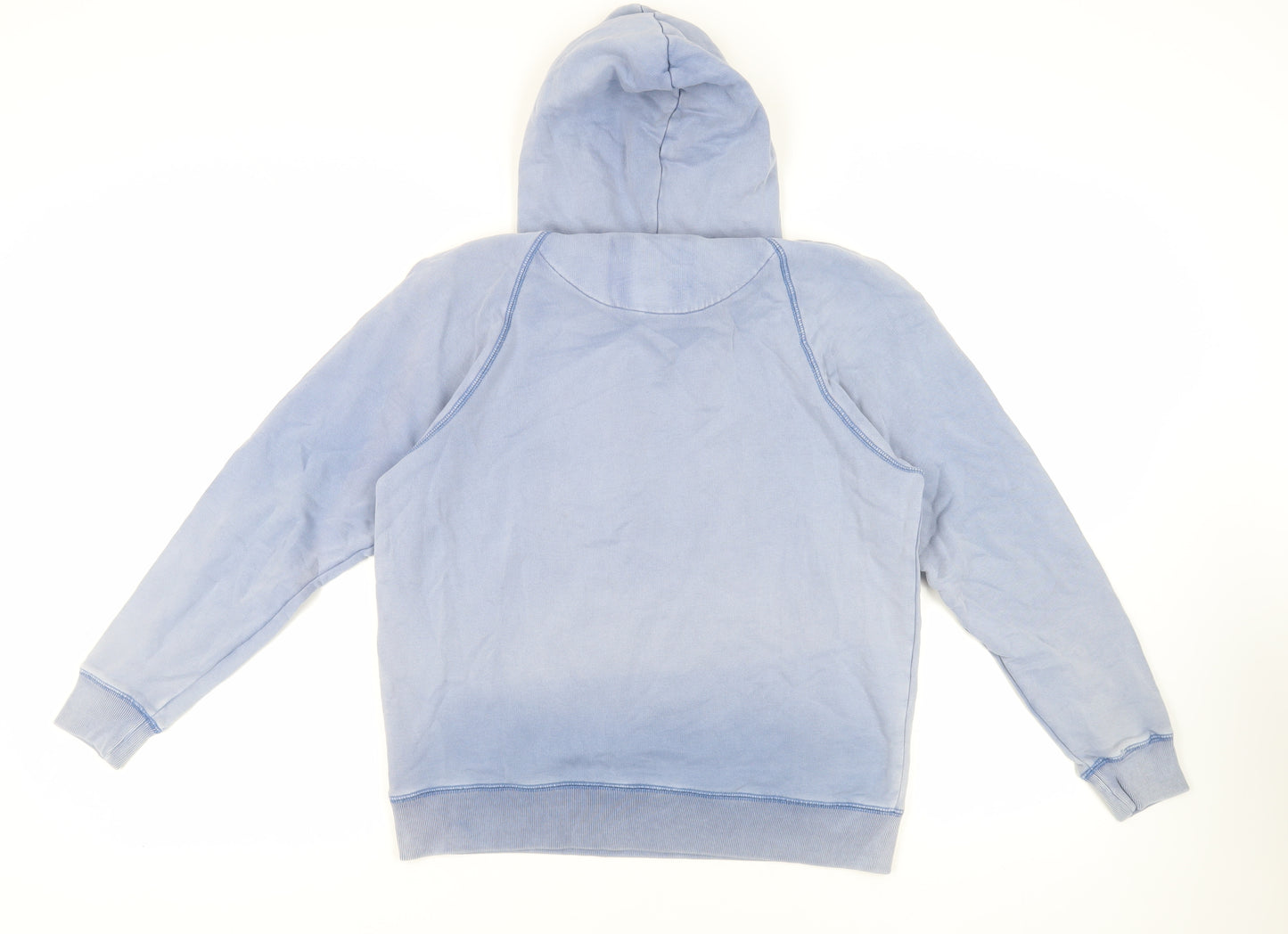 Jack Wills Womens Blue Cotton Pullover Hoodie Size 14 Pullover - Logo