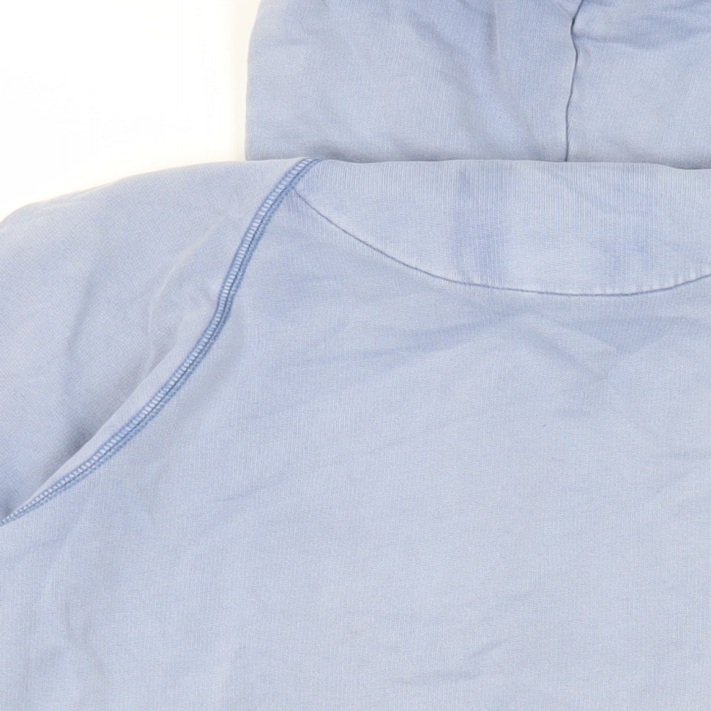 Jack Wills Womens Blue Cotton Pullover Hoodie Size 14 Pullover - Logo