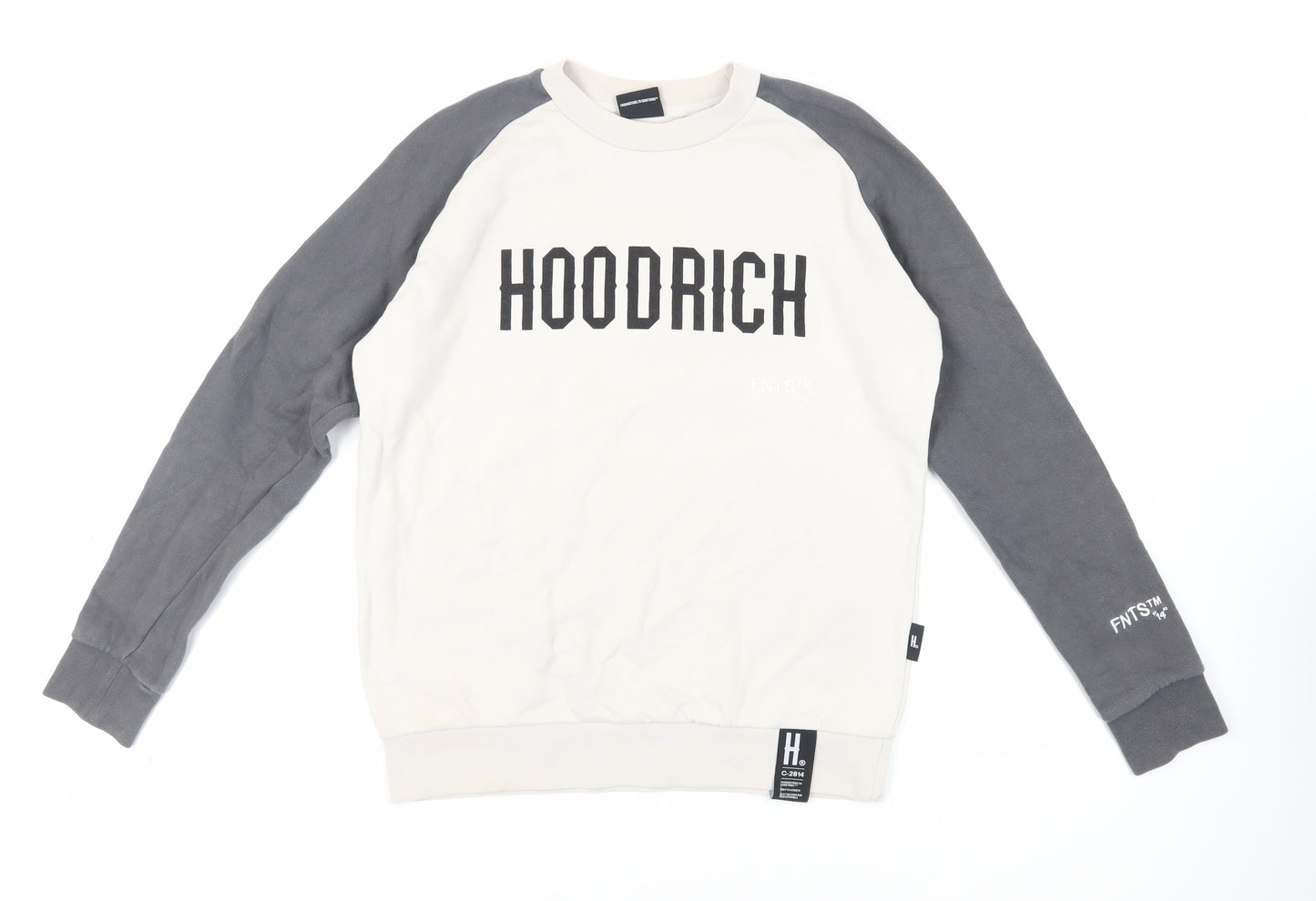 Hoodrich Mens Grey Cotton Pullover Sweatshirt Size M - Logo