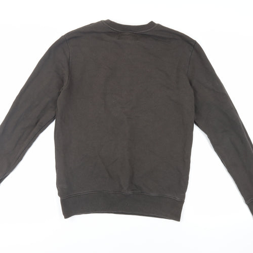 Calvin Klein Jeans Mens Green Cotton Pullover Sweatshirt Size XS - Logo
