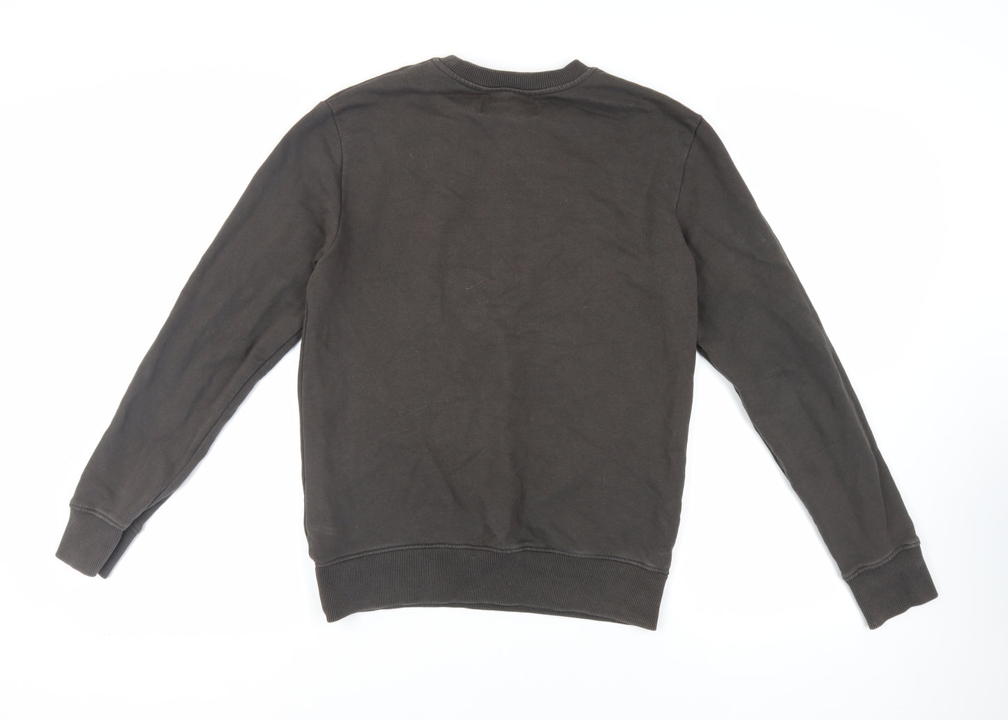 Calvin Klein Jeans Mens Green Cotton Pullover Sweatshirt Size XS - Logo