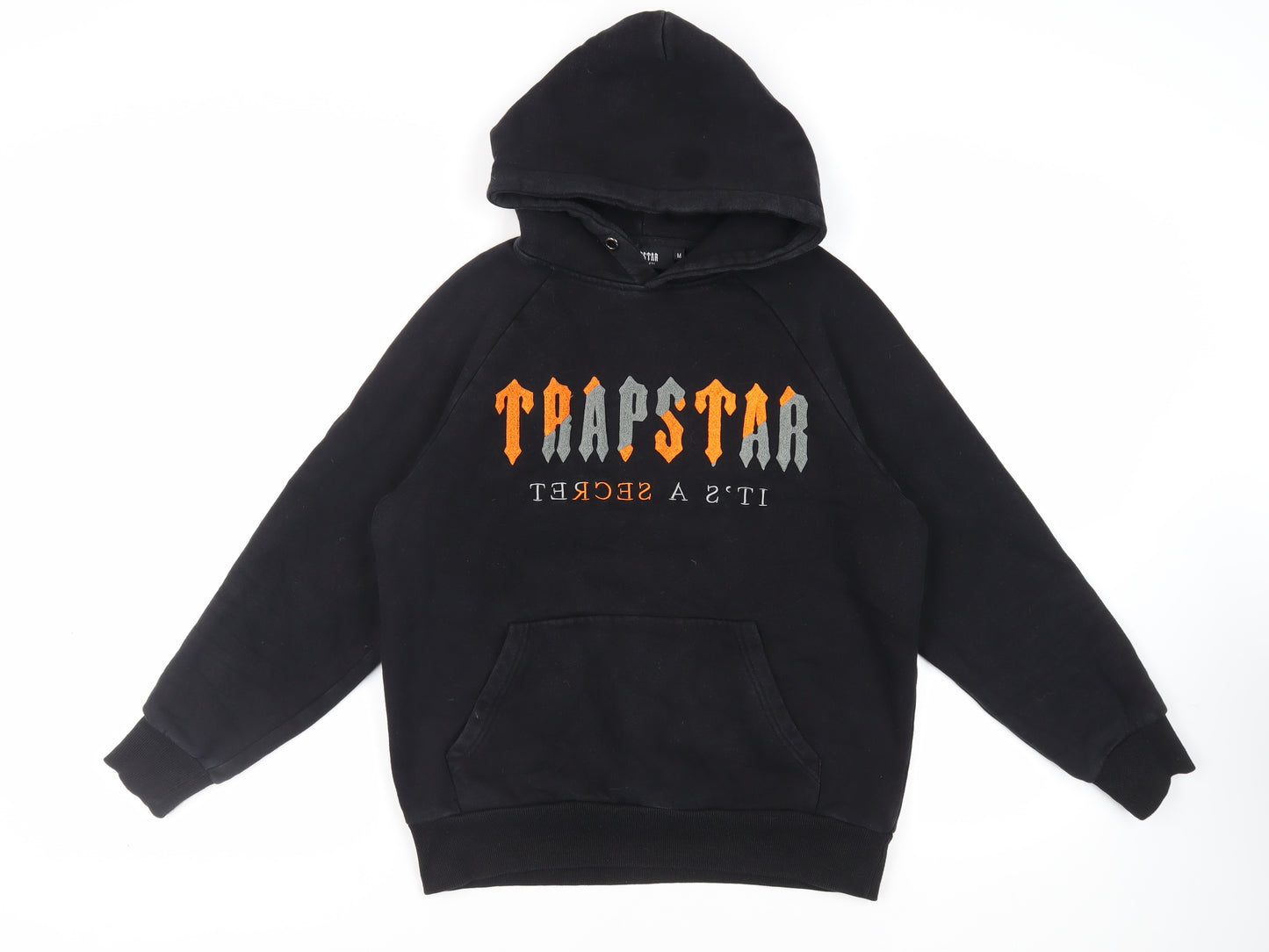Trapstar Womens Black Cotton Pullover Hoodie Size M Pullover - Logo