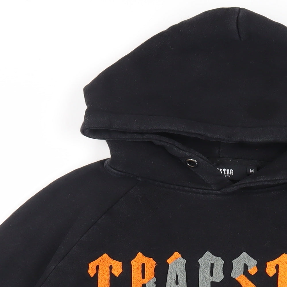 Trapstar Womens Black Cotton Pullover Hoodie Size M Pullover - Logo