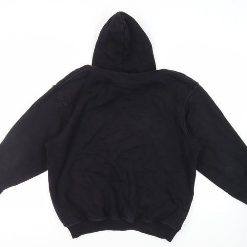Represent Mens Black Cotton Pullover Hoodie Size M - Pockets