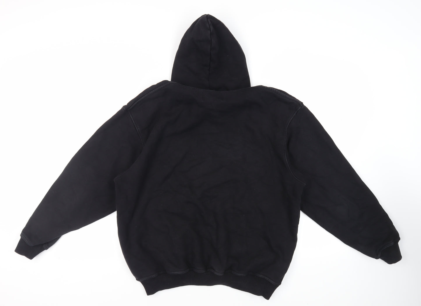 Represent Mens Black Cotton Pullover Hoodie Size M - Pockets