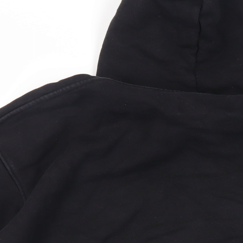 Represent Mens Black Cotton Pullover Hoodie Size M - Pockets