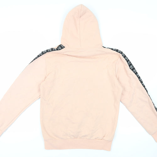 adidas Womens Pink Cotton Pullover Hoodie Size XL Pullover - Logo Pockets