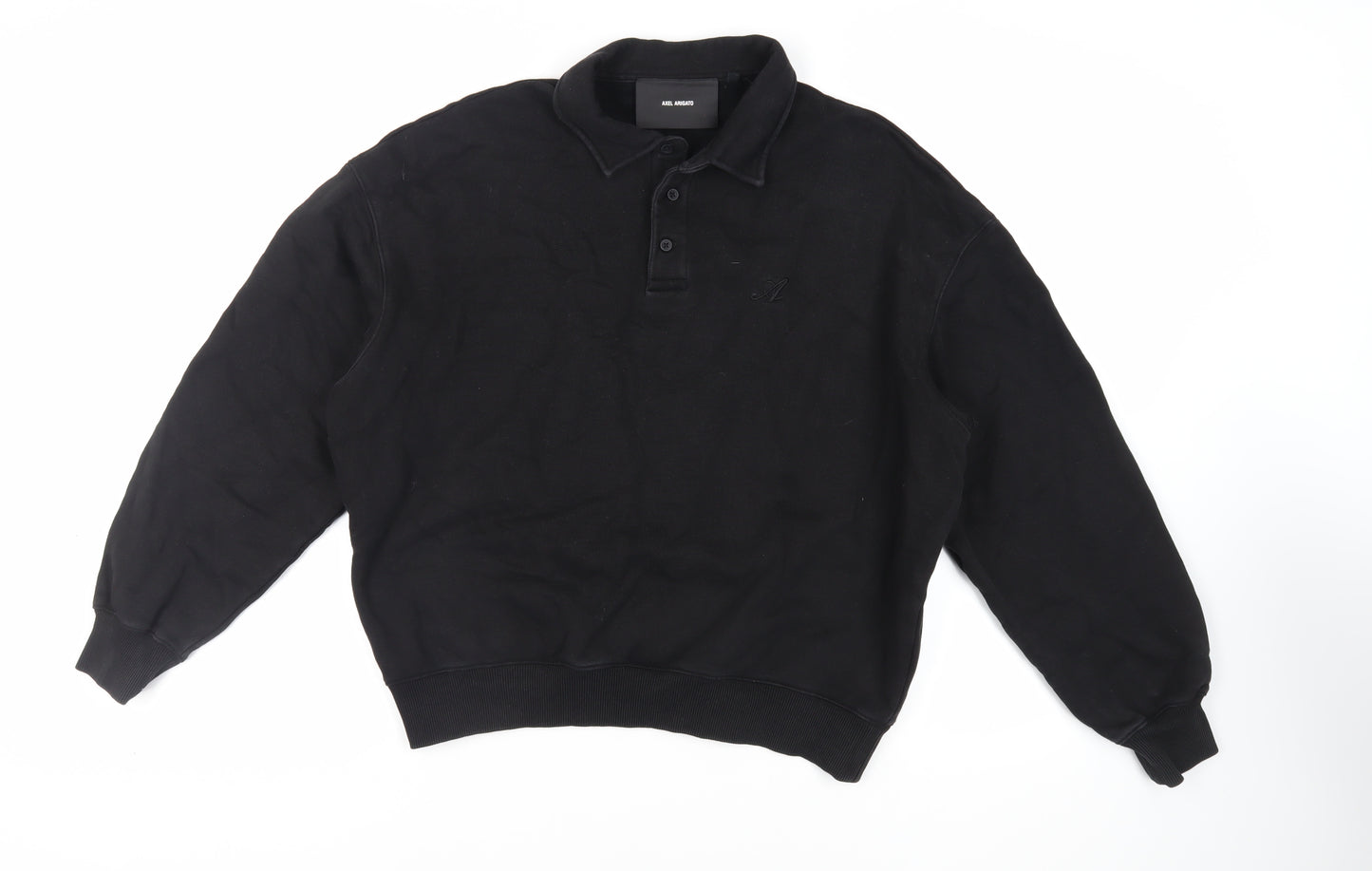 Axel Arigato Mens Black Cotton Pullover Sweatshirt Size M