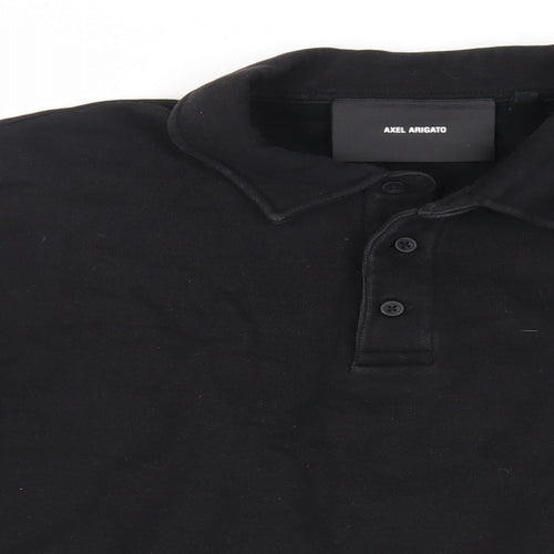 Axel Arigato Mens Black Cotton Pullover Sweatshirt Size M
