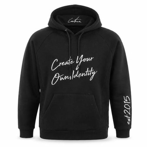 The Couture Club Mens Black Cotton Pullover Hoodie Size L - Pockets