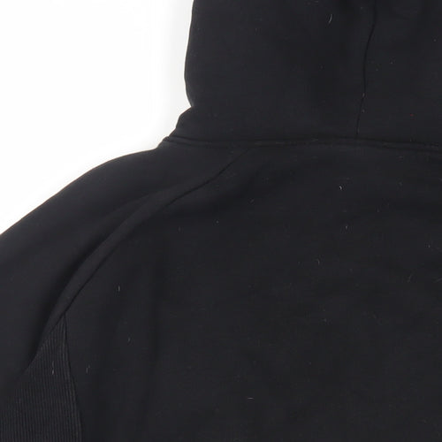 The Couture Club Mens Black Cotton Pullover Hoodie Size L - Pockets
