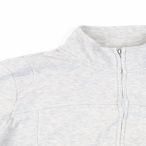 LA Gear Womens Grey Polyester Full Zip Sweatshirt Size 14 Zip - Logo Pockets