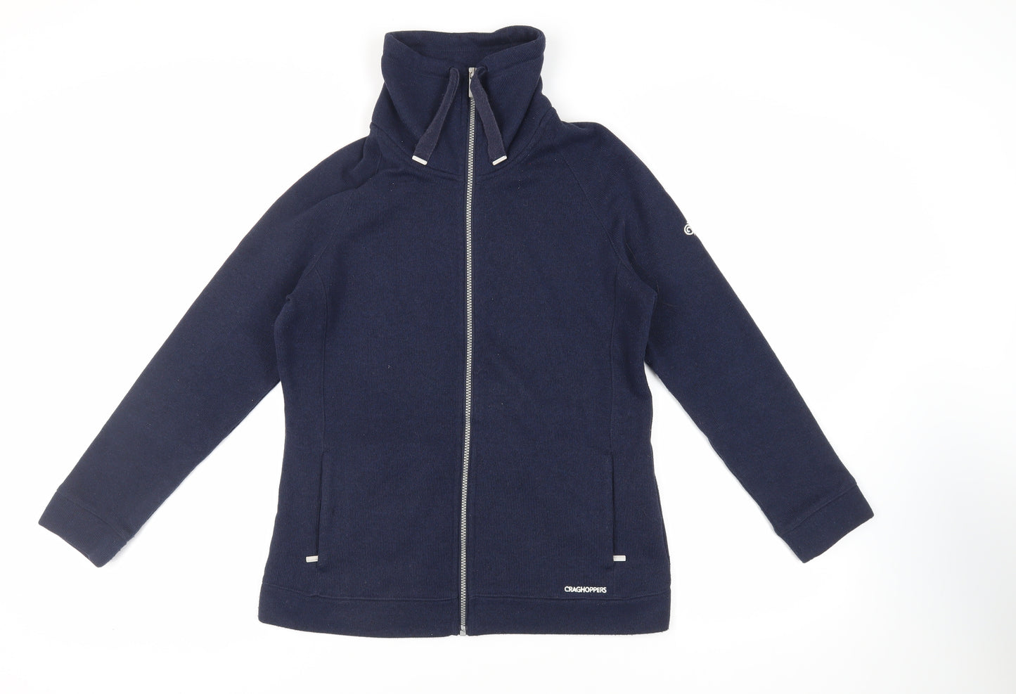 Craghoppers Womens Blue Polyester Full Zip Sweatshirt Size 14 Zip - Logo