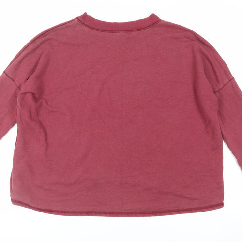 Juicy Couture Womens Pink Cotton Pullover Sweatshirt Size M Pullover