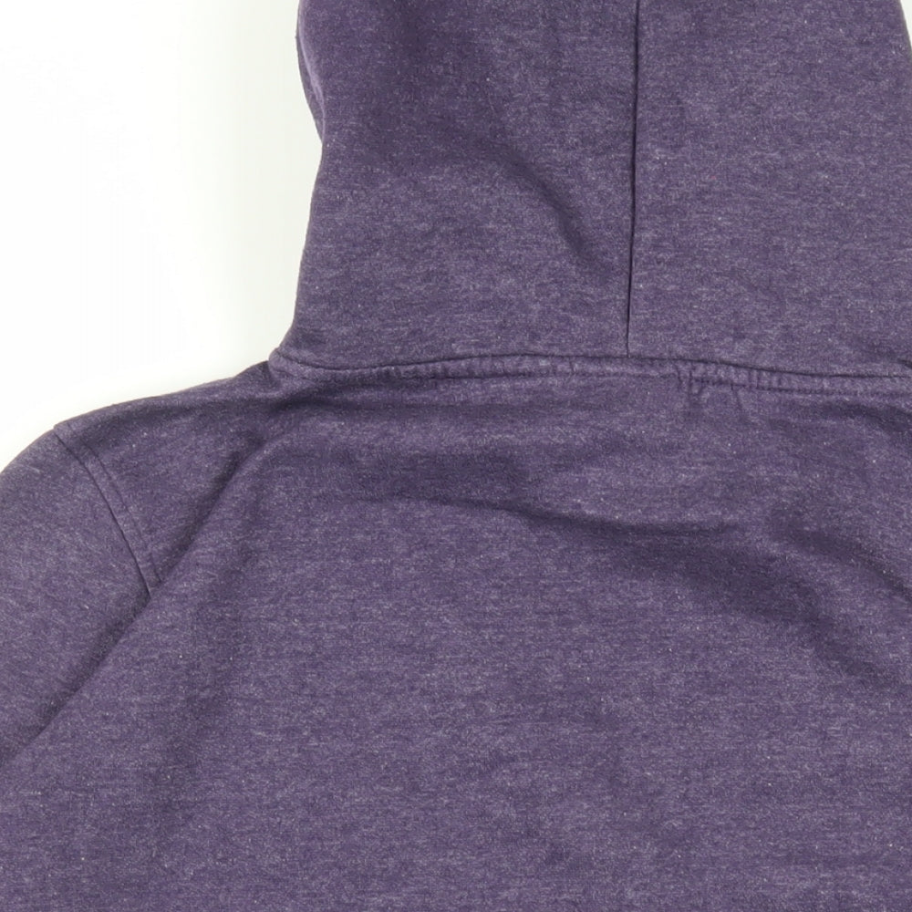 TOG24 Womens Purple Polyester Pullover Hoodie Size 12 Pullover - Logo Pockets