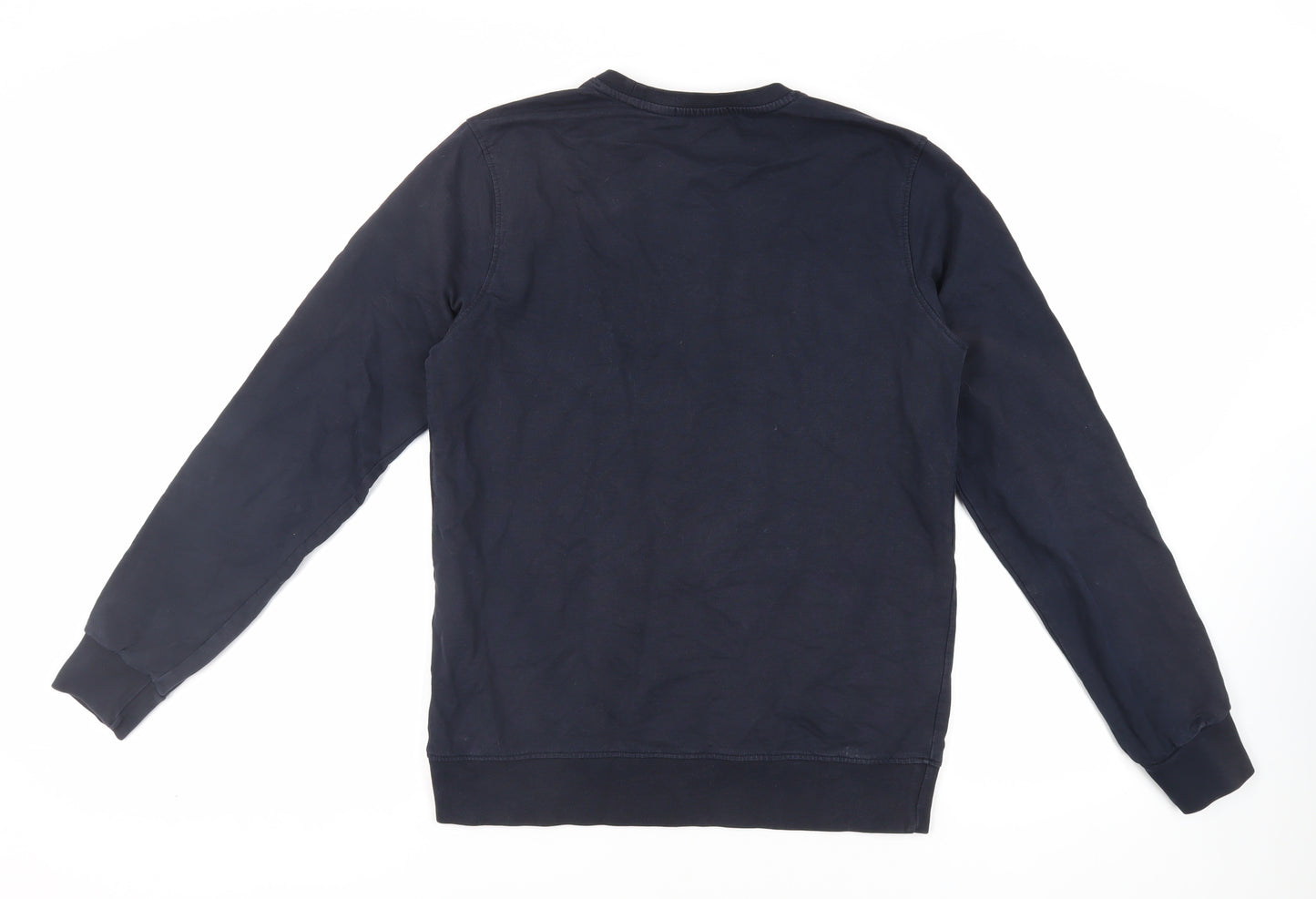 Dolce&Gabbana Womens Blue Cotton Pullover Sweatshirt Size L Pullover - Logo Sequin