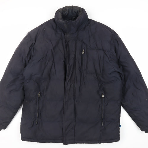 Ocean Bay Mens Black Puffer Jacket Jacket Size XL Zip