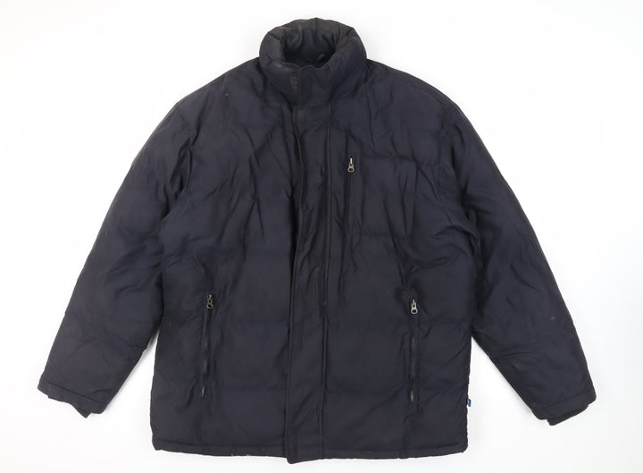 Ocean Bay Mens Black Puffer Jacket Jacket Size XL Zip