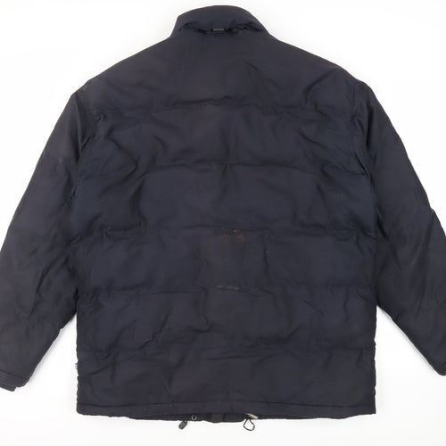 Ocean Bay Mens Black Puffer Jacket Jacket Size XL Zip