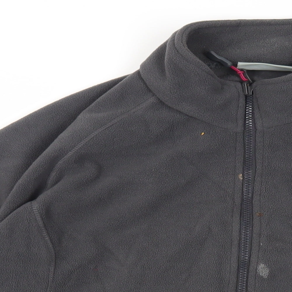 Peter Storm Womens Grey Jacket Size 14 Zip - Logo Pockets