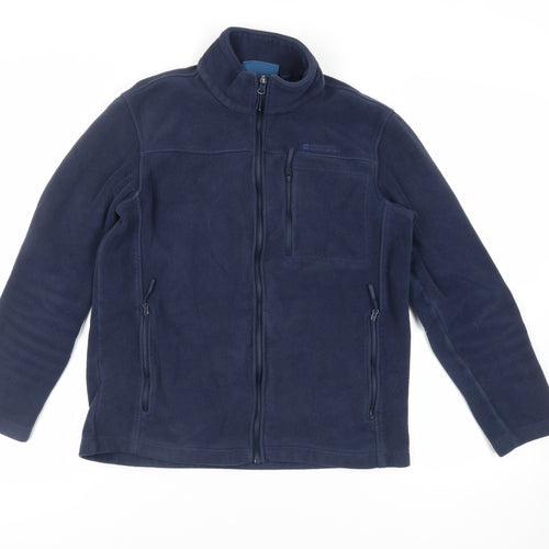Mouintain Warehouse Mens Blue Jacket Size M Zip - Zipped Pockets