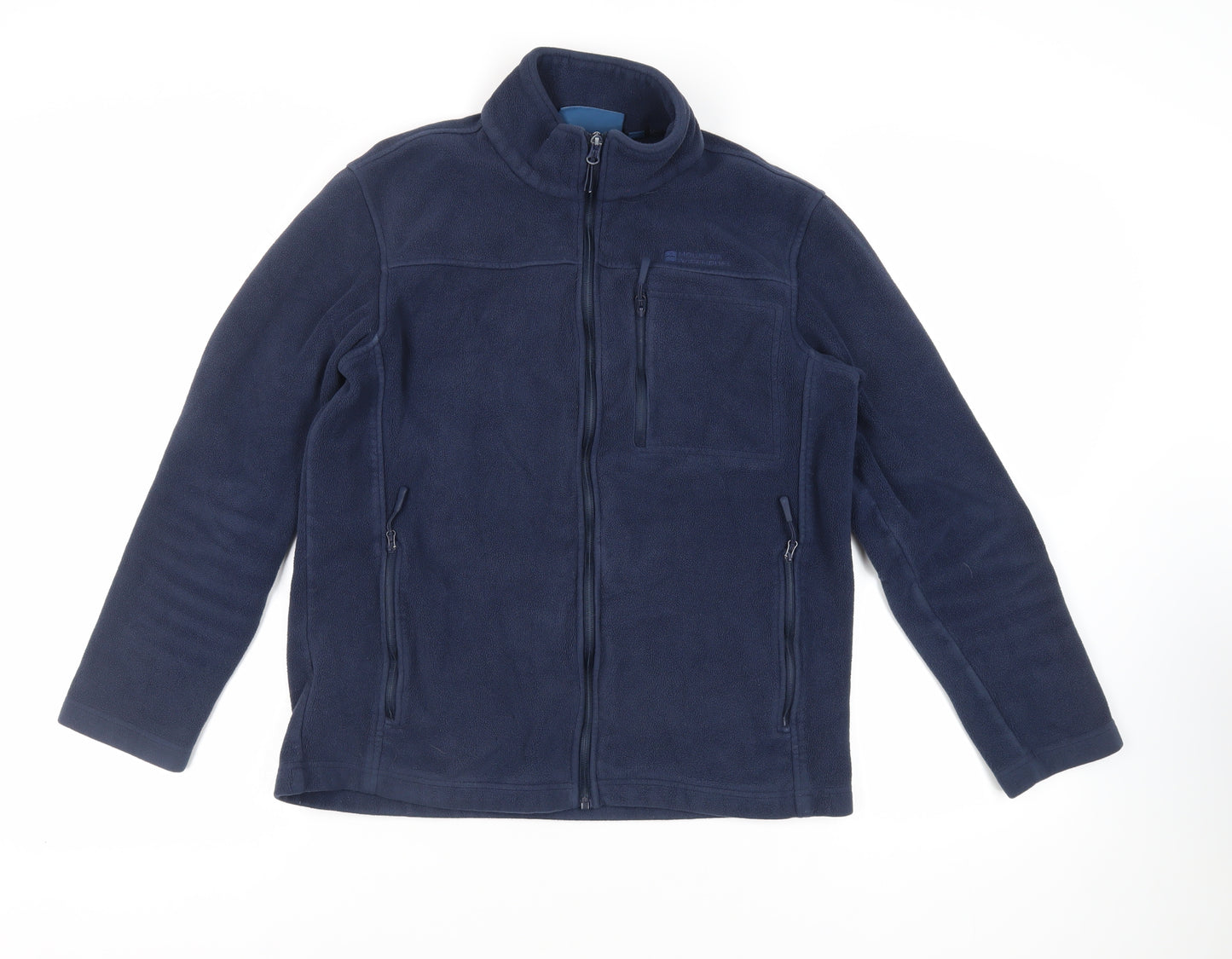 Mouintain Warehouse Mens Blue Jacket Size M Zip - Zipped Pockets