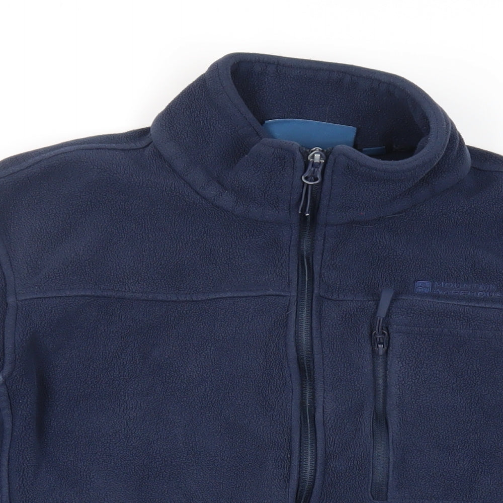 Mouintain Warehouse Mens Blue Jacket Size M Zip - Zipped Pockets