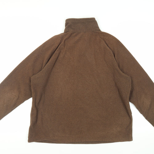 Lands' End Mens Brown Polyester Pullover Sweatshirt Size M