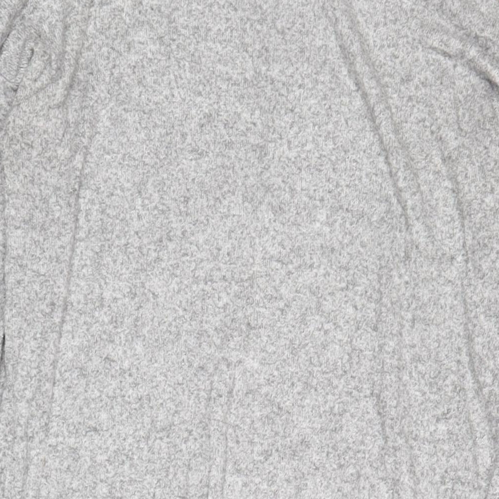 Zara Womens Grey Viscose A-Line Size M Round Neck Pullover