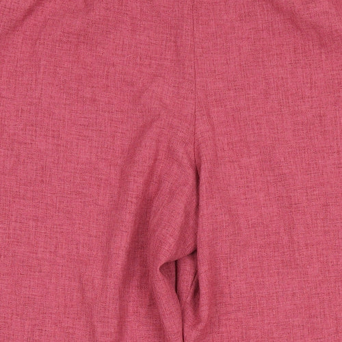 Eastex Womens Pink Polyester Trousers Size 20 L26 in Regular Zip