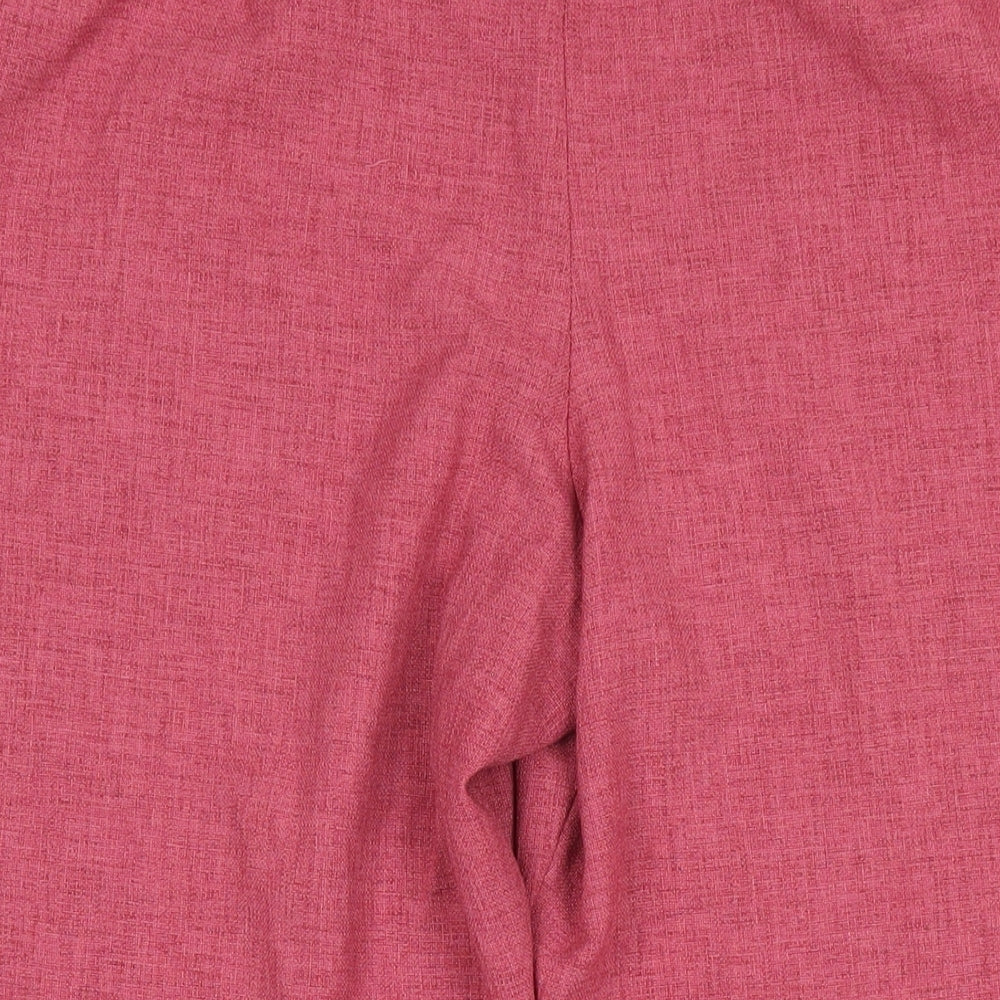 Eastex Womens Pink Polyester Trousers Size 20 L26 in Regular Zip