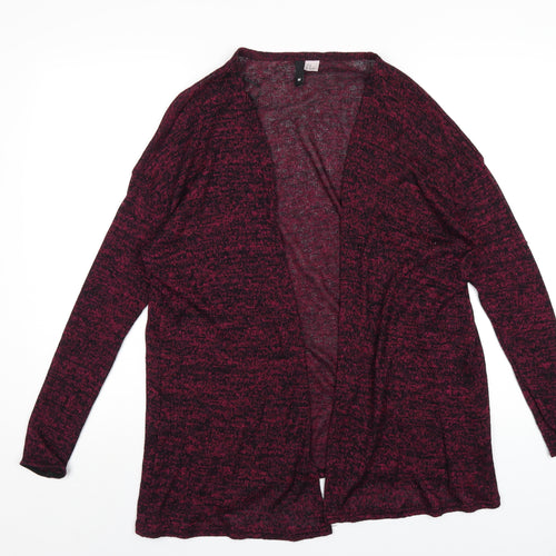 H&M Womens Purple V-Neck Viscose Cardigan Jumper Size M