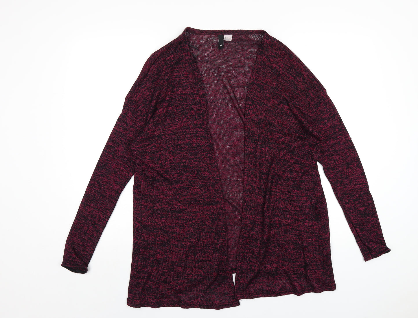 H&M Womens Purple V-Neck Viscose Cardigan Jumper Size M