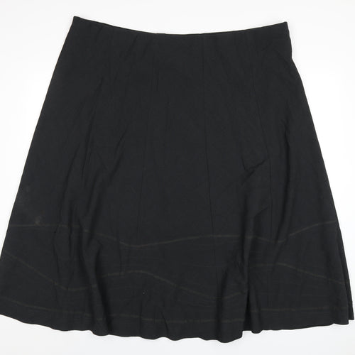 Marks and Spencer Womens Grey Polyester A-Line Skirt Size 26