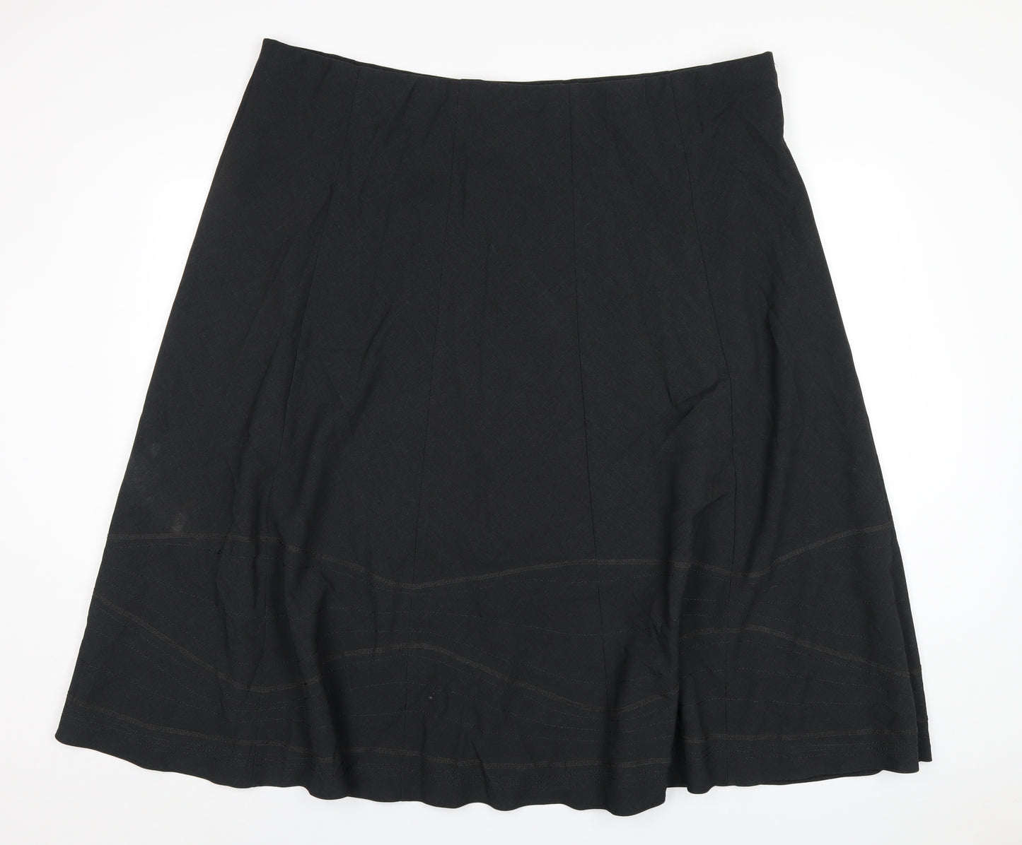 Marks and Spencer Womens Grey Polyester A-Line Skirt Size 26