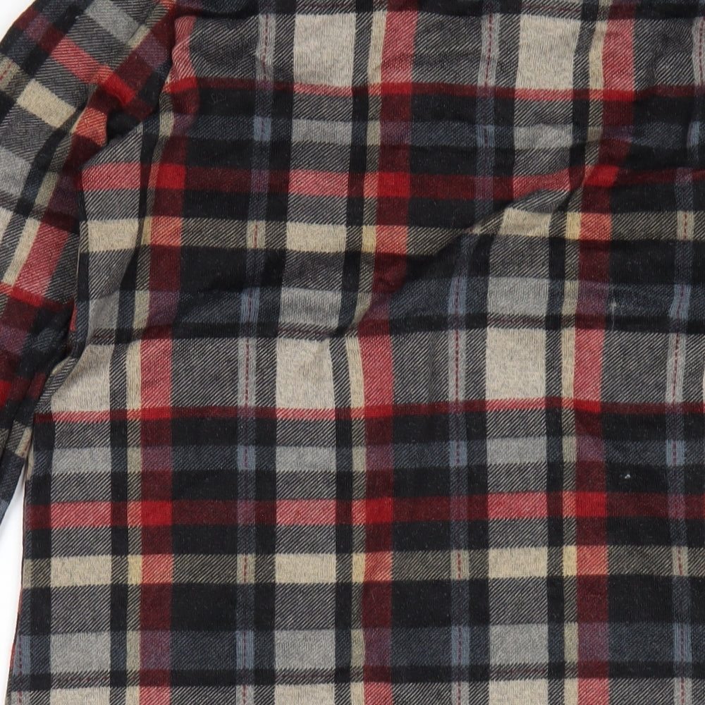 Studio Womens Multicoloured Plaid Polyester A-Line Size 8 Roll Neck Pullover