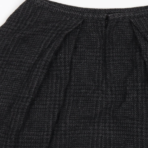 Ralph Lauren Womens Grey Wool A-Line Skirt Size 10 Zip