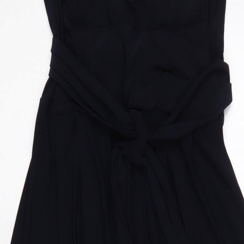 Phase Eight Womens Blue Polyester Jumpsuit One-Piece Size 10 L31 in Zip