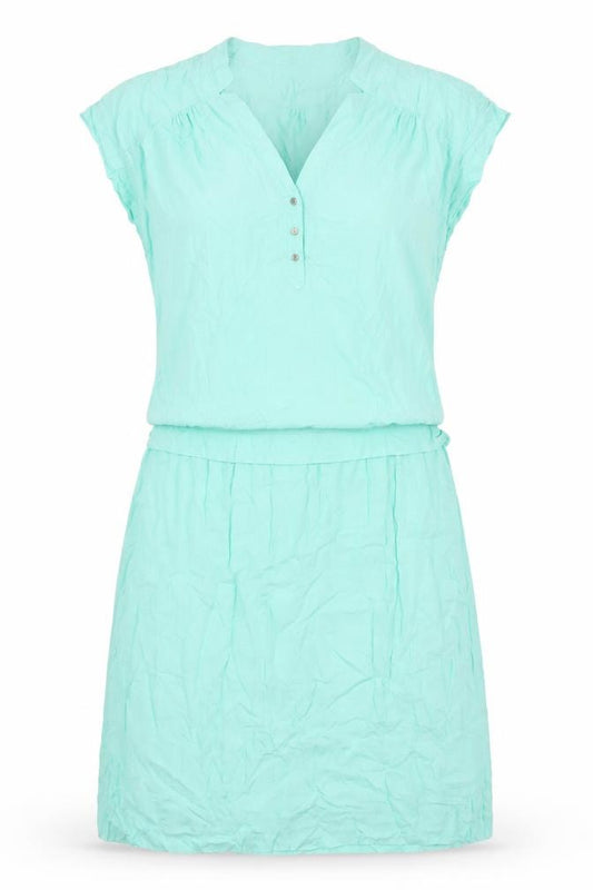 Front view of Sandwich women’s green cotton a-line, size UK 10, v-neck pullover